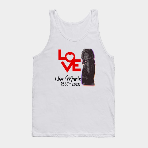 Lisa Marie Presley R.I.P Heartbreaker 1968- 2023 t shirt, coffee mug, hoodie, phone case, apparel T-Shirt Tank Top by Museflash